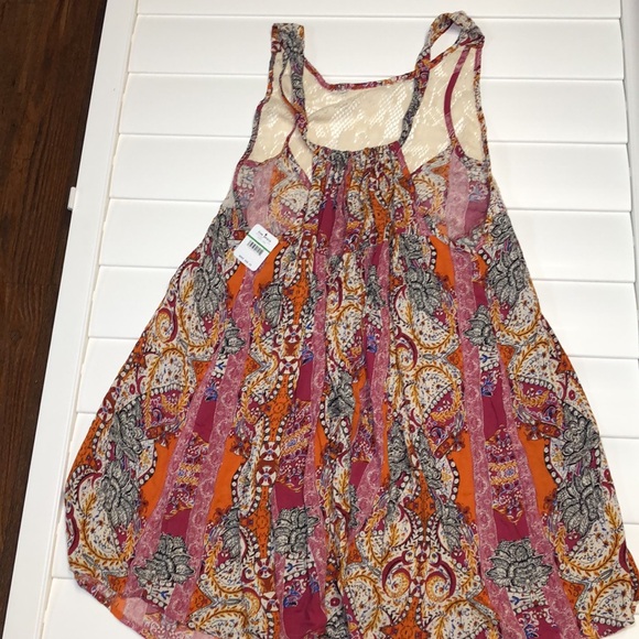NWT Intimately free people floral combo tunic tank/mini dress - Picture 9 of 12